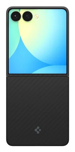 Spigen Air Skin Samsung Galaxy Z Flip 7 Hoesje Back Cover Aramide Zwart afbeelding 11