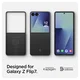 Spigen Air Skin Samsung Galaxy Z Flip 7 Hoesje Back Cover Aramide Zwart afbeelding 3
