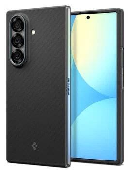 Spigen Air Skin Samsung Galaxy Z Fold 7 Hoesje Back Cover Aramide Zwart