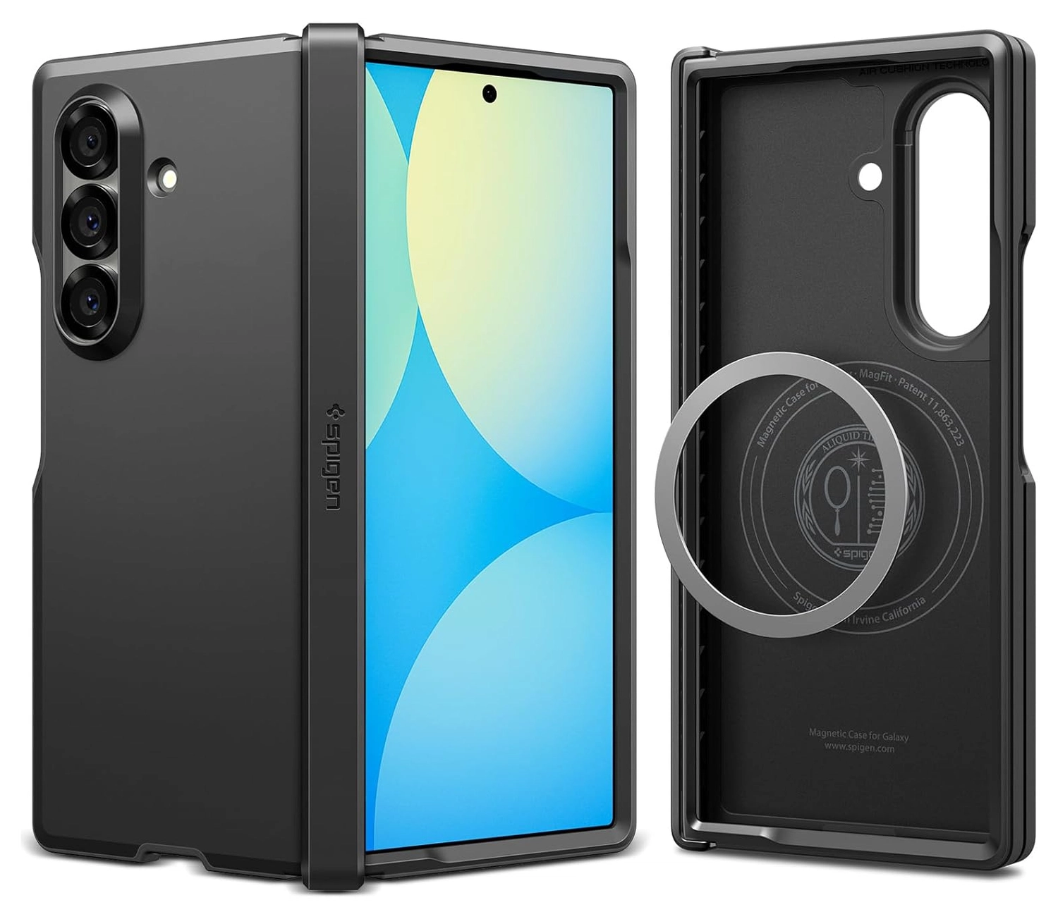 Spigen Tough Armor Samsung Galaxy Z Fold 7 Hoesje MagSafe Back Cover Zwart afbeelding 1