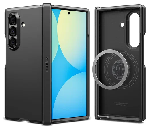 Spigen Tough Armor Samsung Galaxy Z Fold 7 Hoesje MagSafe Back Cover Zwart afbeelding 1