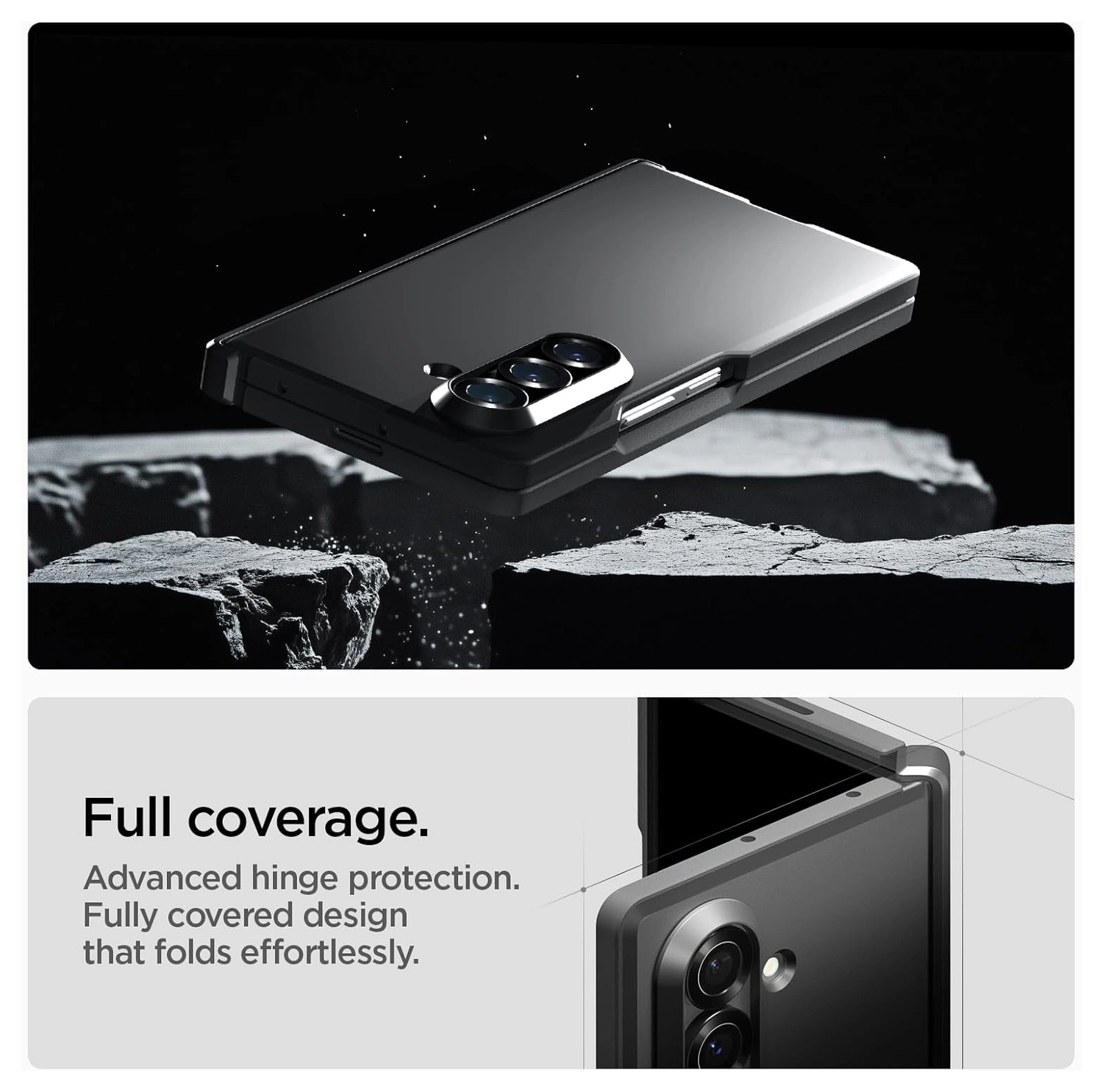 Spigen Tough Armor Samsung Galaxy Z Fold 7 Hoesje MagSafe Back Cover Zwart afbeelding 2