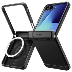 Spigen Tough Armor Samsung Galaxy Z Flip 7 Hoesje MagSafe Back Cover Zwart afbeelding