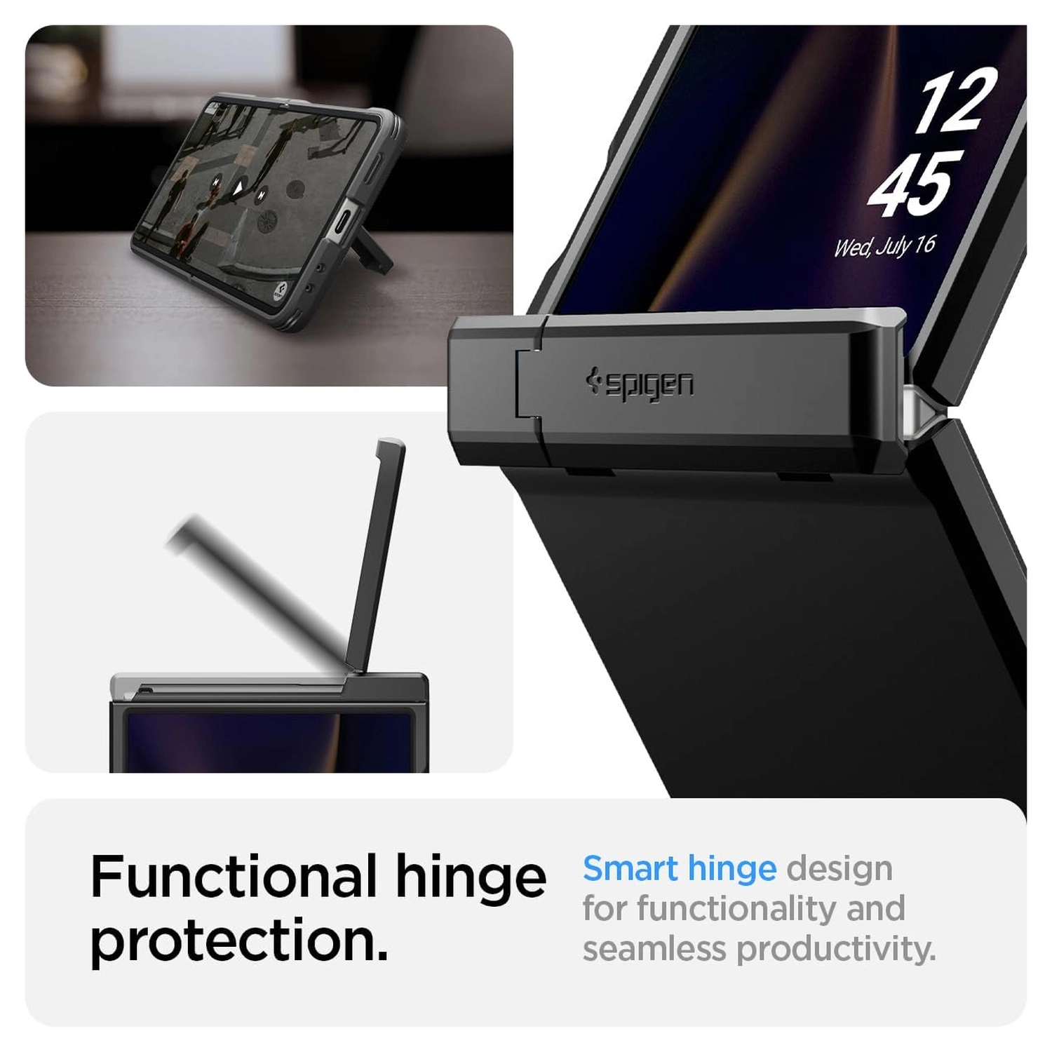 Spigen Tough Armor Samsung Galaxy Z Flip 7 Hoesje MagSafe Back Cover Zwart afbeelding 4