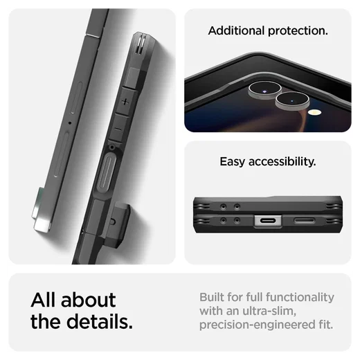 Spigen Tough Armor Samsung Galaxy Z Flip 7 Hoesje MagSafe Back Cover Zwart afbeelding 6