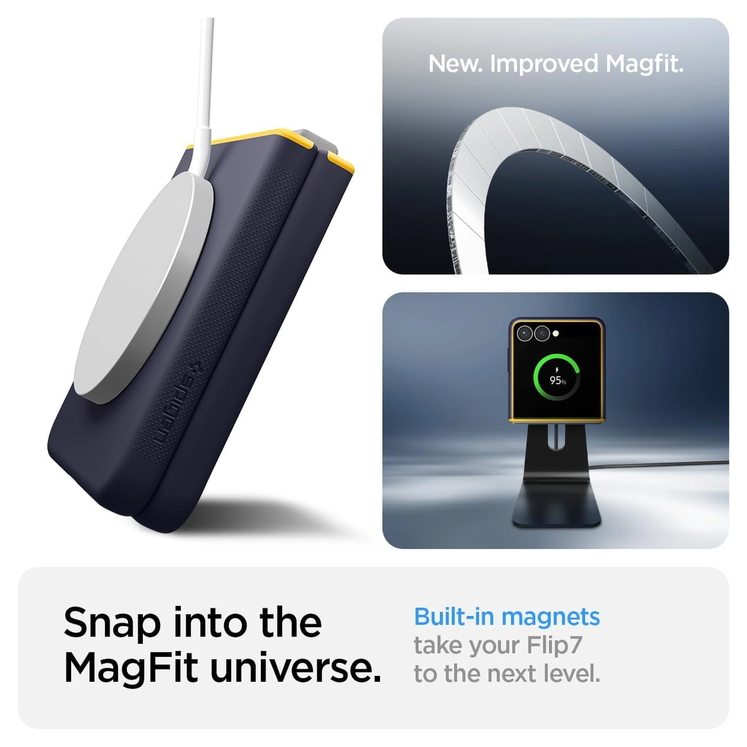 Spigen Nano Pop MagFit Samsung Galaxy Z Flip 7 Hoesje MagSafe Back Cover Blauw afbeelding 4