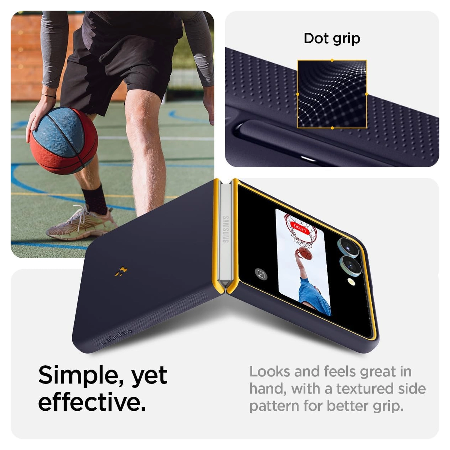 Spigen Nano Pop MagFit Samsung Galaxy Z Flip 7 Hoesje MagSafe Back Cover Blauw afbeelding 6