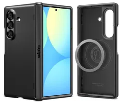Spigen Slim Armor MagFit Samsung Galaxy Z Fold 7 Hoesje MagSafe Zwart afbeelding