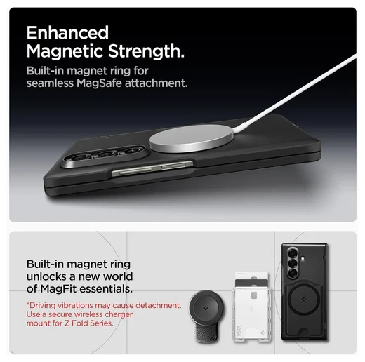 Spigen Slim Armor MagFit Samsung Galaxy Z Fold 7 Hoesje MagSafe Zwart afbeelding 4