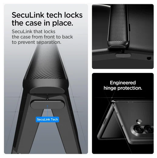 Spigen Slim Armor MagFit Samsung Galaxy Z Fold 7 Hoesje MagSafe Zwart afbeelding 5