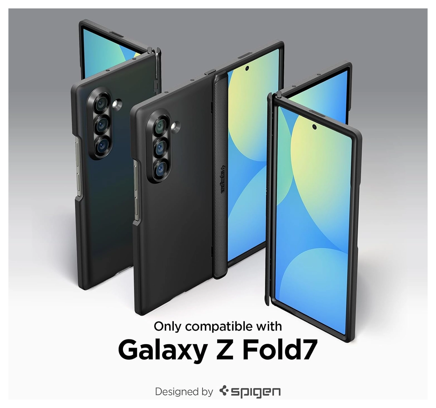 Spigen Slim Armor MagFit Samsung Galaxy Z Fold 7 Hoesje MagSafe Zwart afbeelding 7