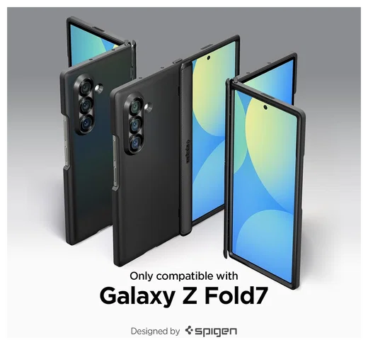 Spigen Slim Armor MagFit Samsung Galaxy Z Fold 7 Hoesje MagSafe Zwart afbeelding 7