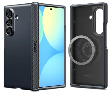 Spigen Slim Armor MagFit Samsung Galaxy Z Fold 7 Hoesje MagSafe Metal Slate