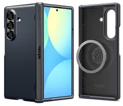 Spigen Slim Armor MagFit Samsung Galaxy Z Fold 7 Hoesje MagSafe Metal Slate afbeelding