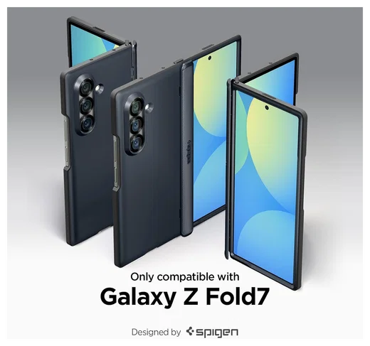 Spigen Slim Armor MagFit Samsung Galaxy Z Fold 7 Hoesje MagSafe Metal Slate afbeelding 7