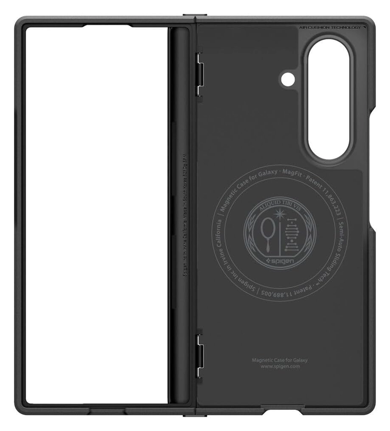 Spigen Slim Armor MagFit Samsung Galaxy Z Fold 7 Hoesje MagSafe Metal Slate afbeelding 9
