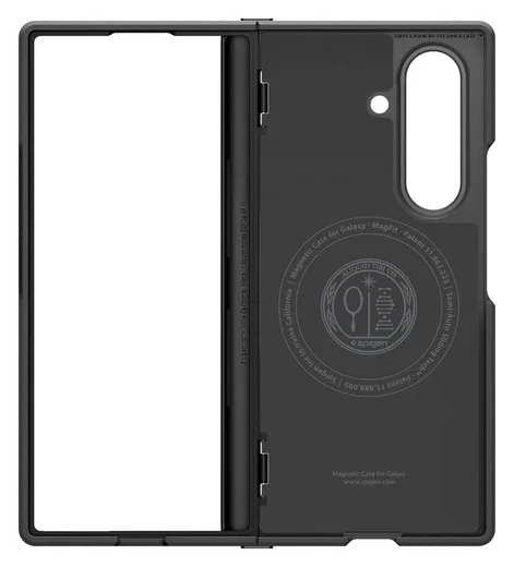Spigen Slim Armor MagFit Samsung Galaxy Z Fold 7 Hoesje MagSafe Metal Slate afbeelding 9