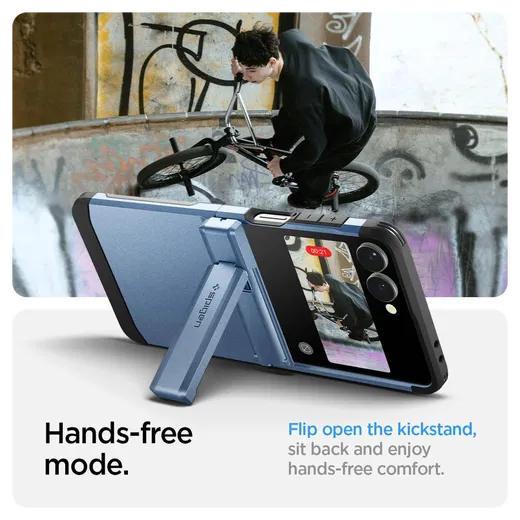 Spigen Tough Armor Samsung Galaxy Z Flip 7 Hoesje MagSafe Back Cover Blauw afbeelding 7