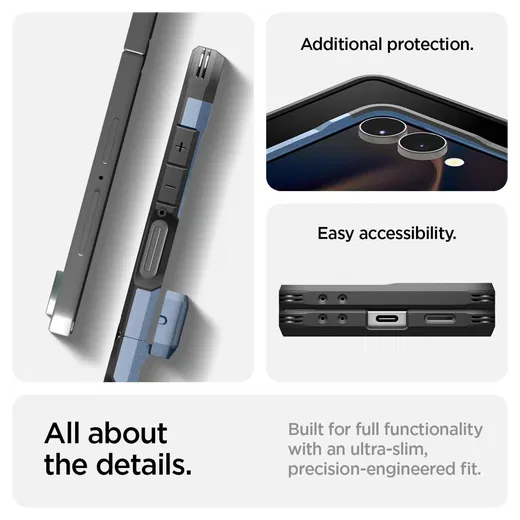 Spigen Tough Armor Samsung Galaxy Z Flip 7 Hoesje MagSafe Back Cover Blauw afbeelding 8