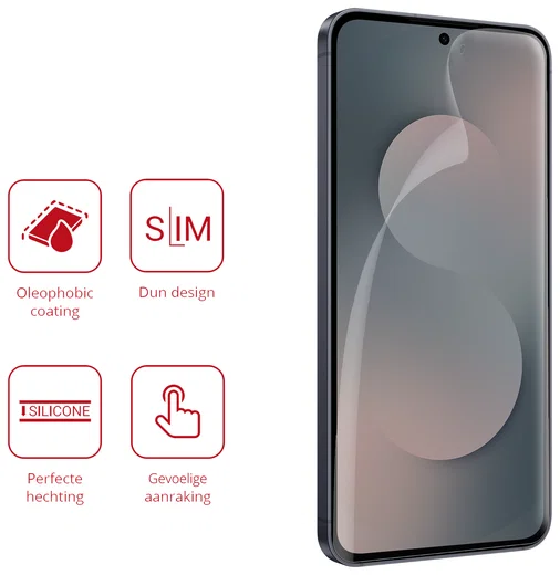 Rosso Samsung Galaxy S25 FE Screen Protector Case Friendly Folie Duo Pack afbeelding 2