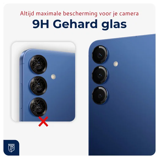 Rosso Samsung Galaxy S25 FE Camera Frame Protector Zwart afbeelding 3