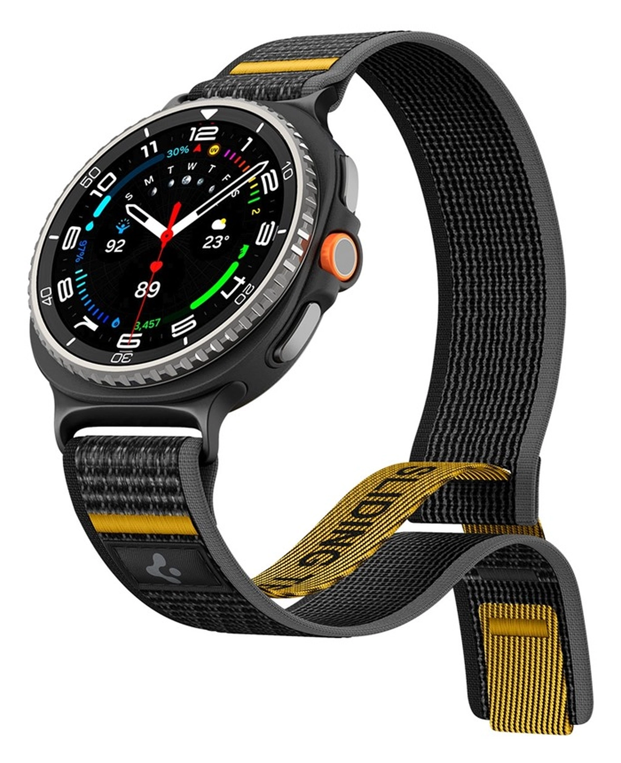 Spigen Athlex Air Samsung Galaxy Watch 8 / Watch 8 Classic - Zwart afbeelding 2