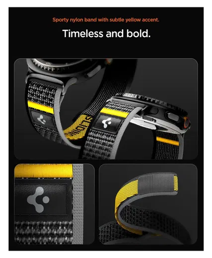 Spigen Athlex Air Samsung Galaxy Watch 8 / Watch 8 Classic - Zwart afbeelding 5