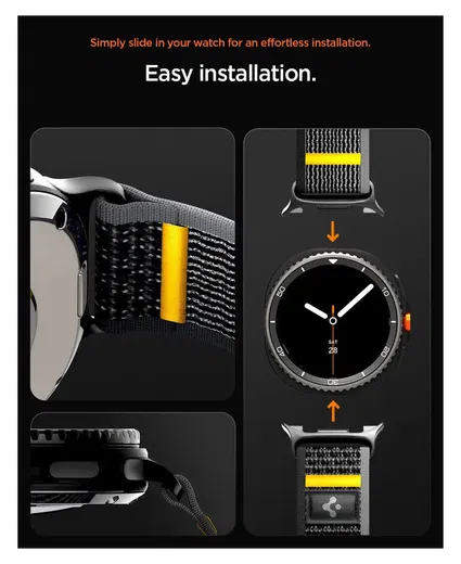 Spigen Athlex Air Samsung Galaxy Watch 8 / Watch 8 Classic - Zwart afbeelding 7