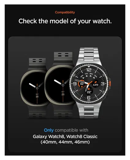 Spigen Athlex Air Samsung Galaxy Watch 8 / Watch 8 Classic - Zwart afbeelding 8