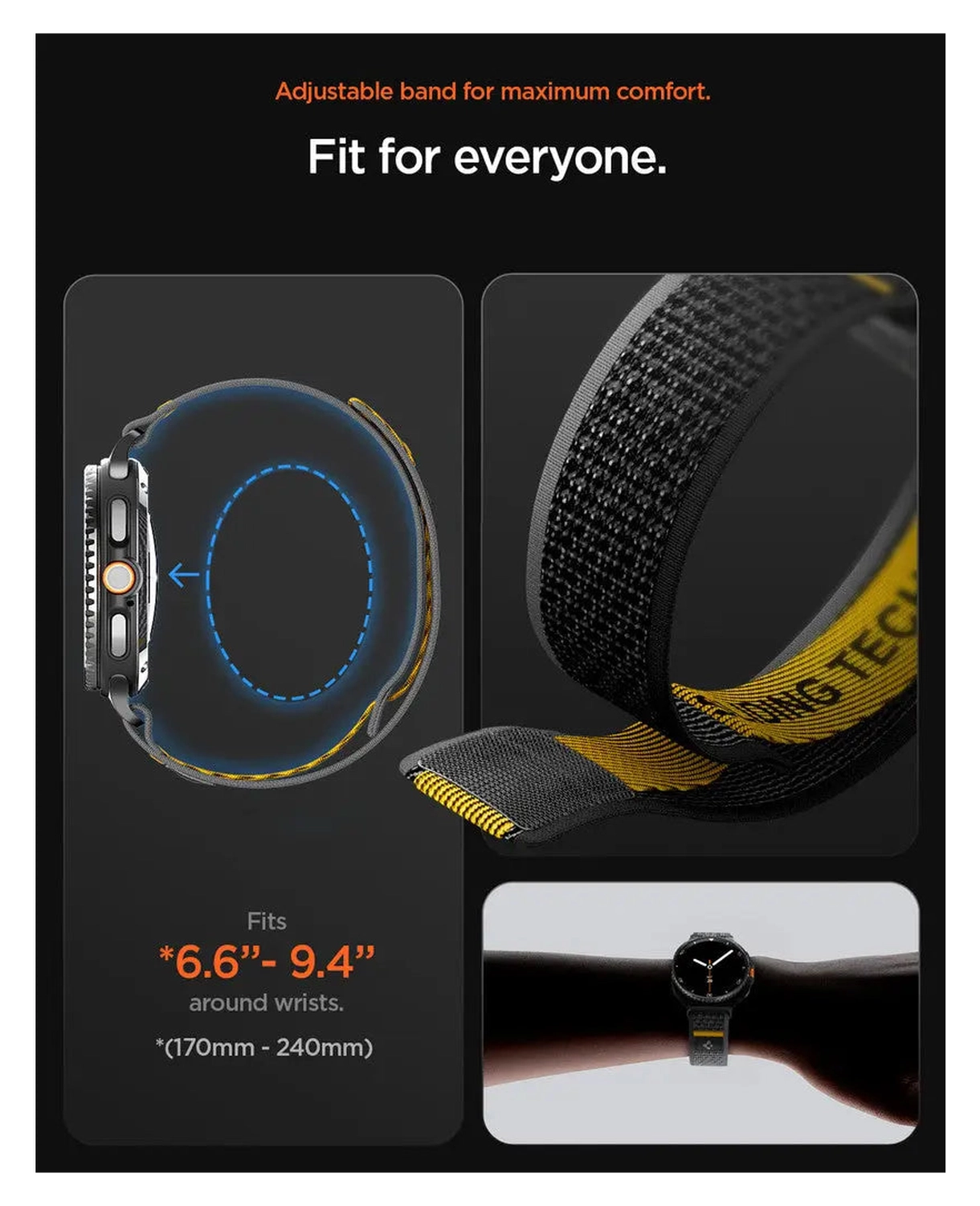 Spigen Athlex Air Samsung Galaxy Watch 8 / Watch 8 Classic - Blauw afbeelding 3