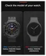 Spigen Rugged Armor - Samsung Galaxy Watch 8 Classic Hoesje Bumper Case - Zwart afbeelding 7