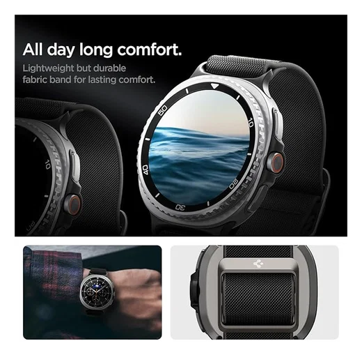 Spigen Lite Fit - Samsung Galaxy Watch 8 / Watch 8 Classic - Zwart afbeelding 3