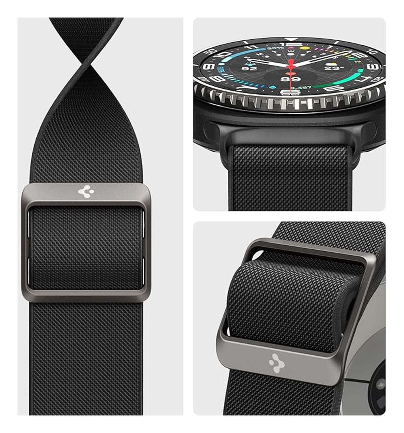 Spigen Lite Fit - Samsung Galaxy Watch 8 / Watch 8 Classic - Zwart afbeelding 5