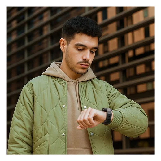 Spigen Rugged Armor Pro - Samsung Galaxy Watch 8 40MM - Hoesje en Bandje - Zwart afbeelding 10