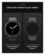 Spigen Rugged Armor Pro - Samsung Galaxy Watch 8 40MM - Hoesje en Bandje - Zwart afbeelding 12
