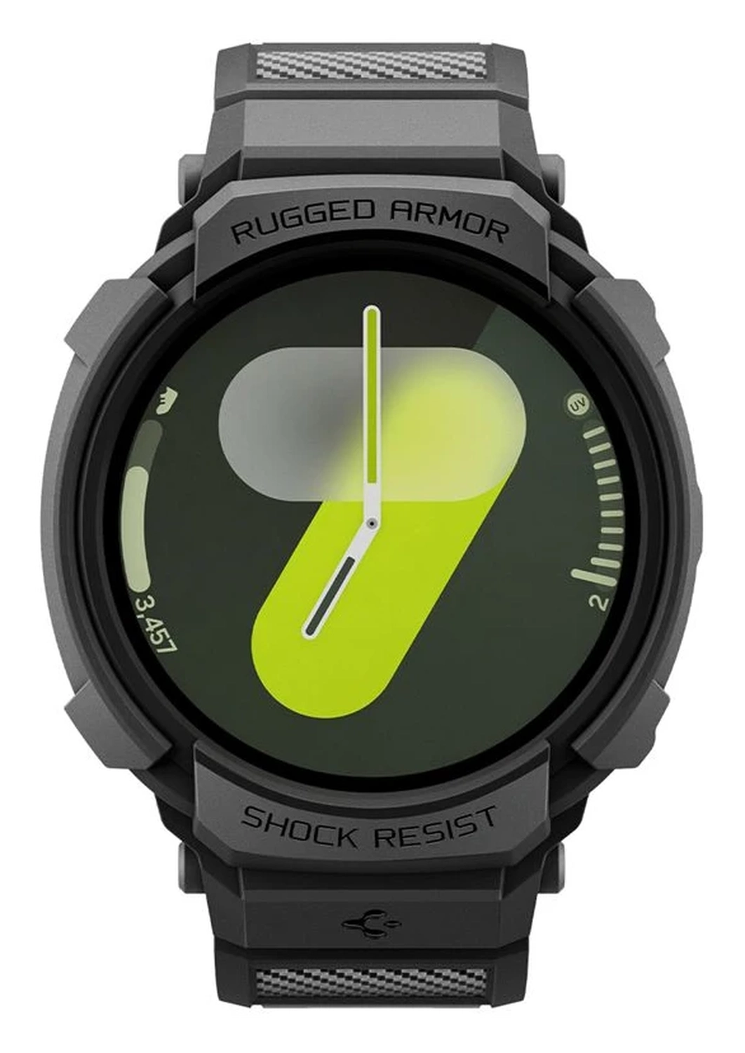 Spigen Rugged Armor Pro - Samsung Galaxy Watch 8 40MM - Hoesje en Bandje - Zwart afbeelding 14