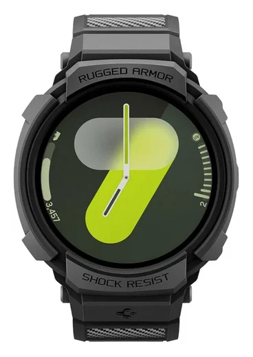 Spigen Rugged Armor Pro - Samsung Galaxy Watch 8 40MM - Hoesje en Bandje - Zwart afbeelding 14