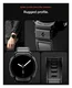 Spigen Rugged Armor Pro - Samsung Galaxy Watch 8 40MM - Hoesje en Bandje - Zwart afbeelding 4