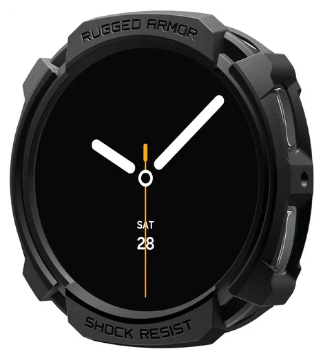 Spigen Rugged Armor - Samsung Galaxy Watch 8 40MM Hoesje Bumper Case - Zwart afbeelding 1