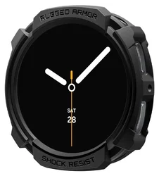 Spigen Rugged Armor - Samsung Galaxy Watch 8 40MM Hoesje Bumper Case - Zwart afbeelding