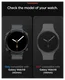 Spigen Rugged Armor - Samsung Galaxy Watch 8 40MM Hoesje Bumper Case - Zwart afbeelding 7
