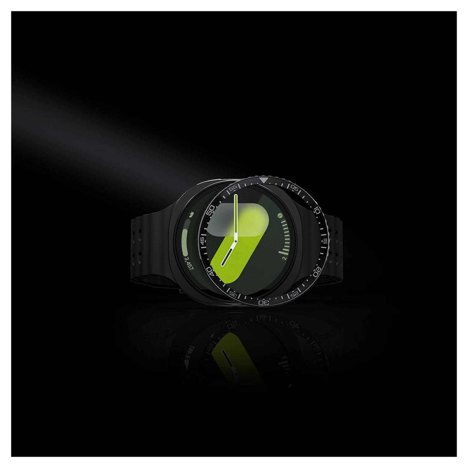 Spigen Samsung Galaxy Watch 8 44MM Bezel Ring Randbeschermer Zilver afbeelding 6