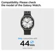 Spigen Samsung Galaxy Watch 8 44MM Bezel Ring Randbeschermer Zilver afbeelding 7
