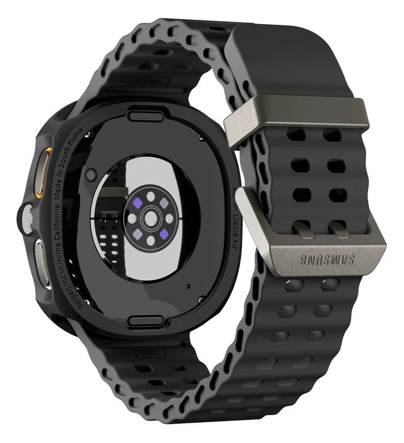 Spigen Liquid Air - Samsung Galaxy Watch 8 40MM Hoesje - Matte Zwart afbeelding 3