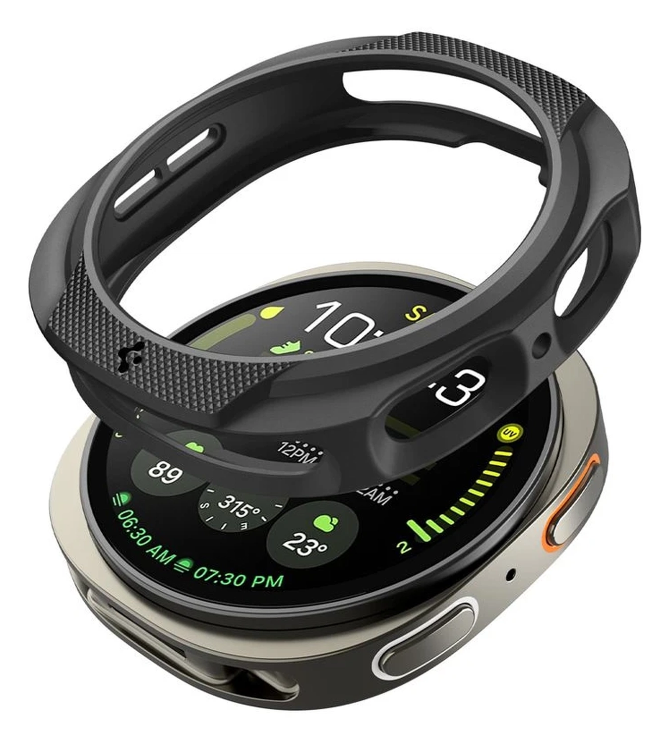 Spigen Liquid Air - Samsung Galaxy Watch 8 40MM Hoesje - Matte Zwart afbeelding 6