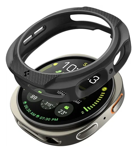 Spigen Liquid Air - Samsung Galaxy Watch 8 40MM Hoesje - Matte Zwart afbeelding 6