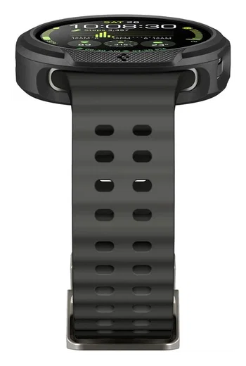 Spigen Liquid Air - Samsung Galaxy Watch 8 44MM Hoesje - Matte Zwart afbeelding 5