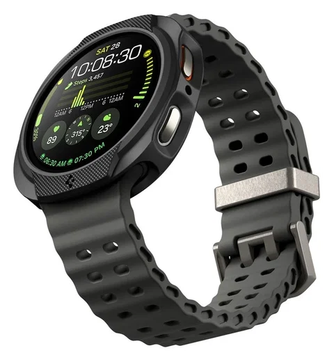 Spigen Liquid Air - Samsung Galaxy Watch 8 44MM Hoesje - Matte Zwart afbeelding 8