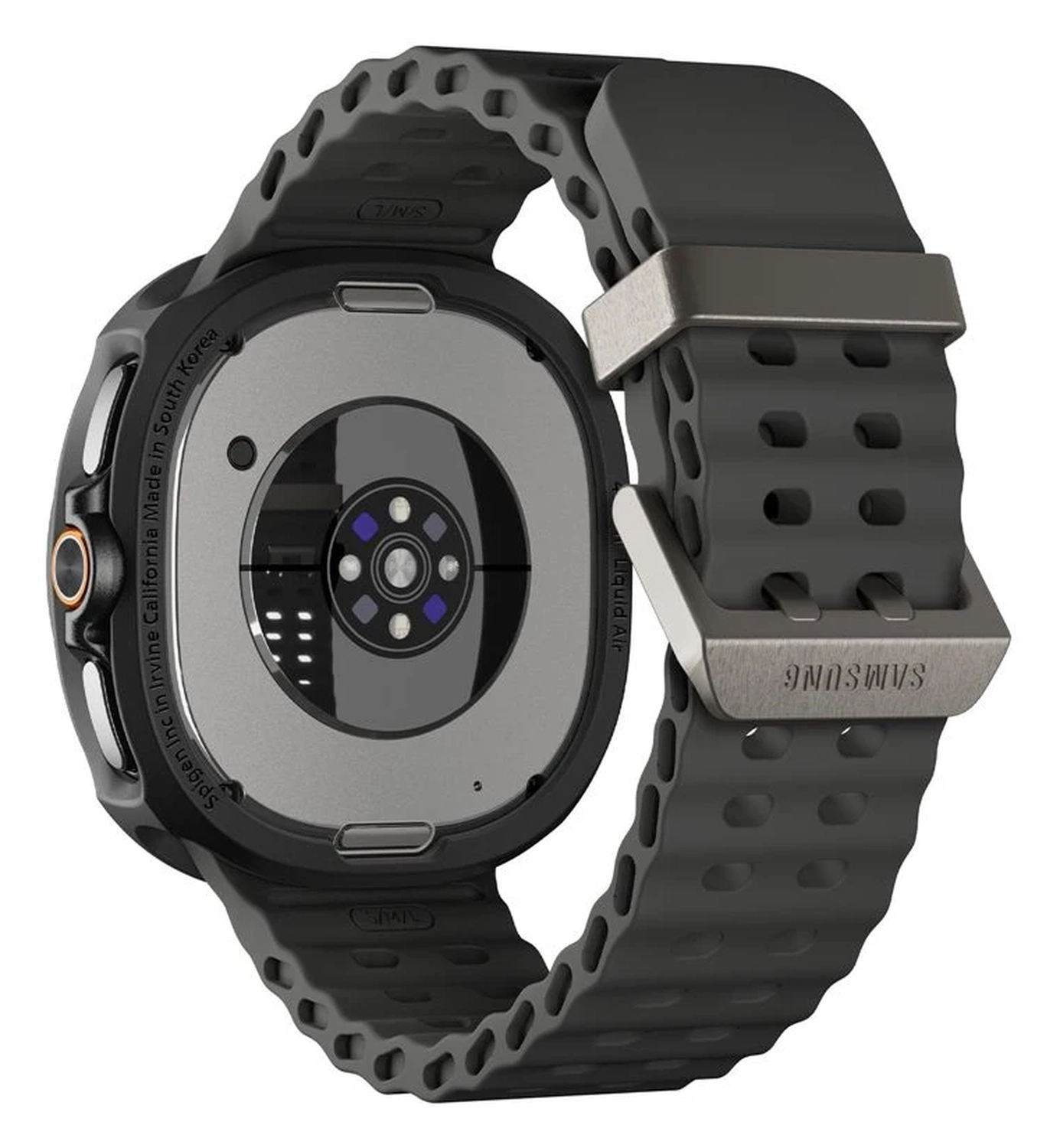 Spigen Liquid Air - Samsung Galaxy Watch 8 Classic Hoesje - Matte Zwart afbeelding 3