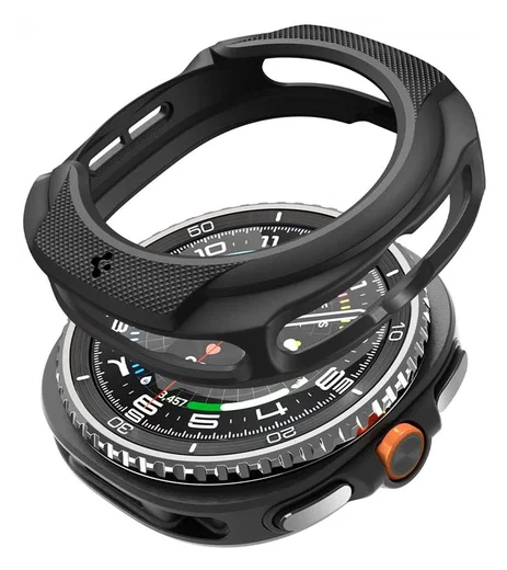 Spigen Liquid Air - Samsung Galaxy Watch 8 Classic Hoesje - Matte Zwart afbeelding 6
